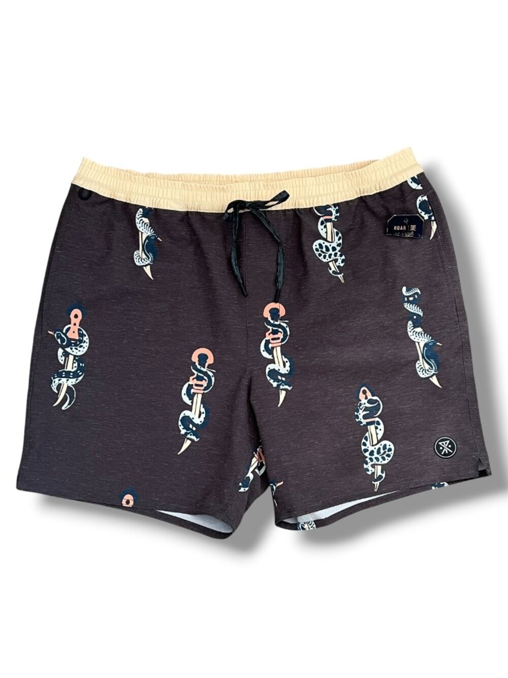 NWT! Roark Shorey Snake and Dagger Boardshorts Board Shorts Size Large